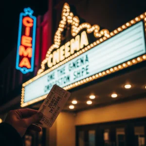 Entrada a cine local