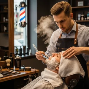 Afeitado clásico con navaja
